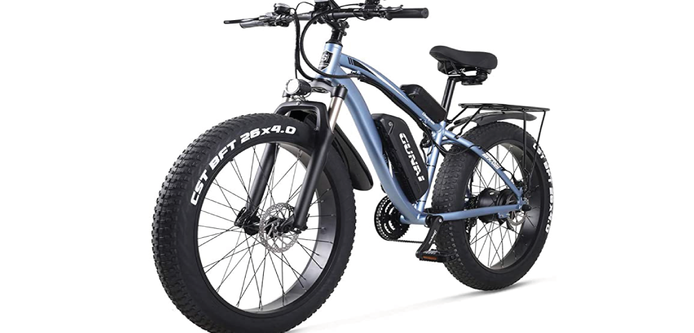 GUNAI Vélo électrique 48V Tout-Terrain Fat 26" 4.0 Pneu Vélo de Montagne électrique électrique avec siège arrière