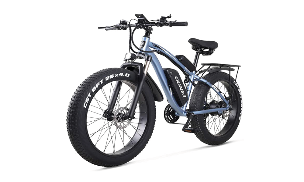 GUNAI Vélo électrique 48V Tout-Terrain Fat 26" 4.0 Pneu Vélo de Montagne électrique électrique avec siège arrière